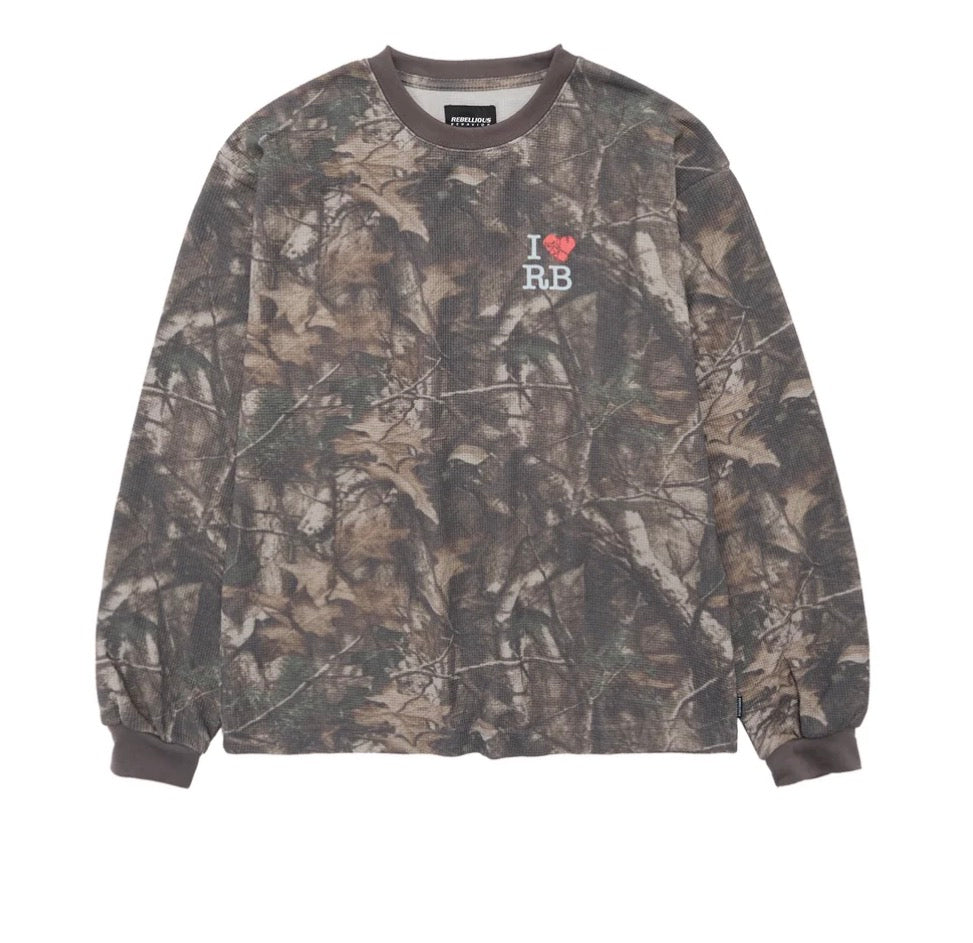 WAFFLE L/S TEE(10ANV RB BOY& I LOVE RB )