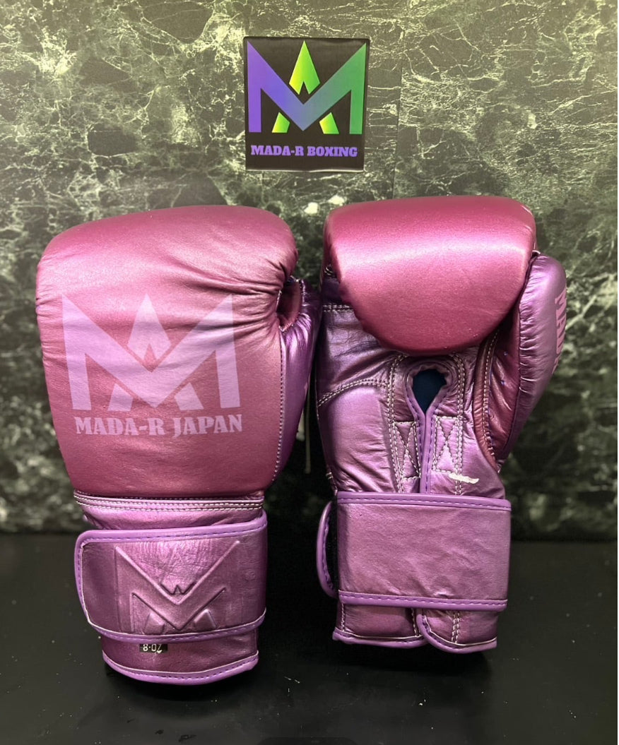 Mada-R 拳套 紫紅金屬配色(12oz)