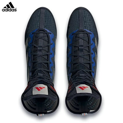 Adidas Hog4拳擊鞋(藍紅）