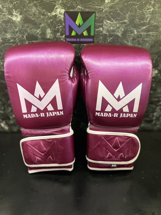 Mada-R 拳套 金屬紅藍× 白色(14oz)