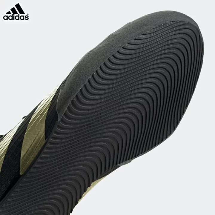 Adidas Hog4拳擊鞋(黑金）