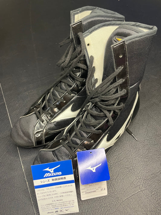 Mizuno finisher拳擊鞋9.5成新（黑白配色）
