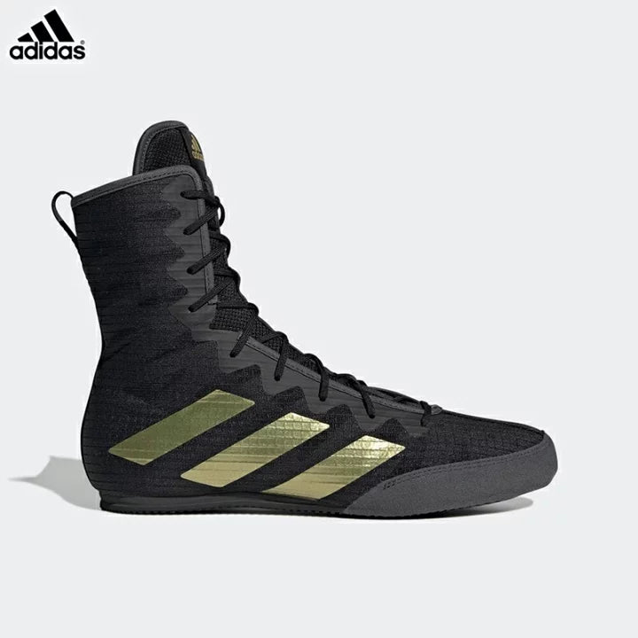 Adidas Hog4拳擊鞋(黑金）