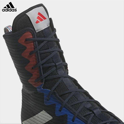 Adidas Hog4拳擊鞋(藍紅）