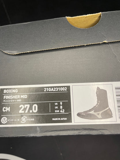 Mizuno finisher拳擊鞋9.5成新（黑白配色）