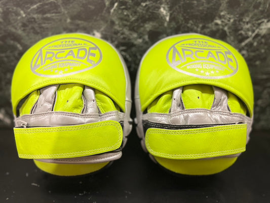 ARCADE　JAPAN　圓形手靶(螢光綠×銀色)