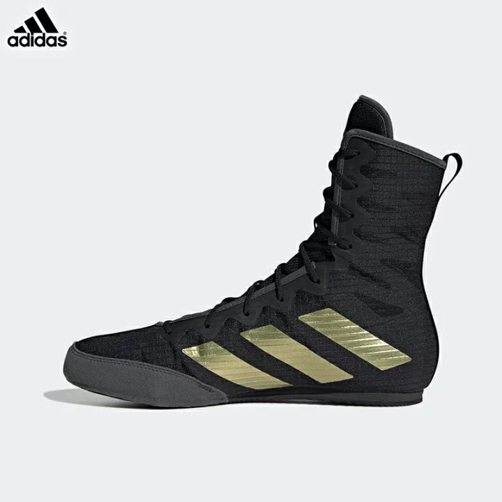 Adidas Hog4拳擊鞋(黑金）