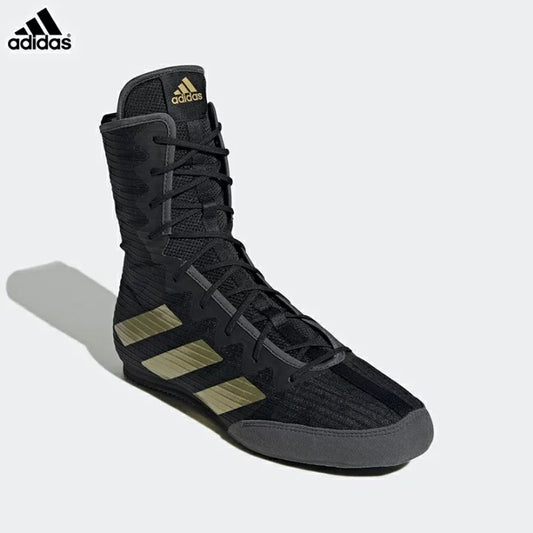 Adidas Hog4拳擊鞋(黑金）