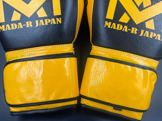 (福利品) Mada-R 拳套 黑色&黃色配色(16oz)