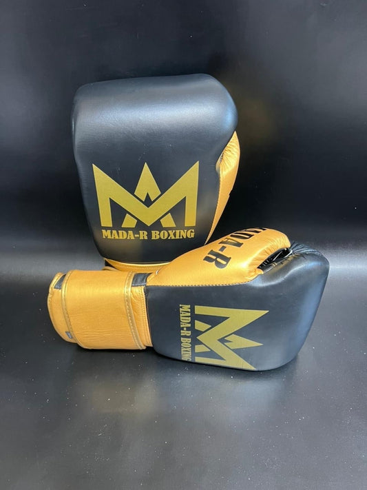 Mada-R 拳套 黑色 × 金色(12oz)